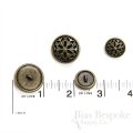 CARISMA Antique Brass Rimmed Filigree Buttons
