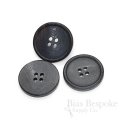 Dignified Gray-Blue Buffalo Horn Jacket Buttons, Matte Finish