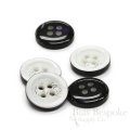 Unusual White & Black Suit Buttons, Made in Germany