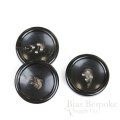 NEW BRADEN Brownish Black Buffalo Horn Suit & Coat Buttons, Made in Italy