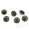 NIXI Antique Brass Spirograph Filigree Buttons