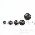 NEW BRADEN Brownish Black Buffalo Horn Suit & Coat Buttons, Made in Italy