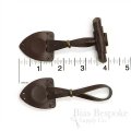 7" Genuine Leather Toggle Closures, Made in Italy
