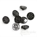 BASFORD Black Nickel Coat of Arms Buttons