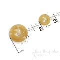 HIRO Sharp Butterscotch Blonde Real Horn Overcoat Buttons, Made in Germany