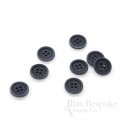 LUCA Classic Matte Dark Gray Blue Corozo Suit Buttons, Made in Italy