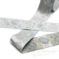 2" Wide Jacquard Rose Trim, Made in Italy
