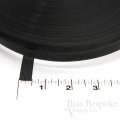 1/2" Wide Low Density Black & White Rigilene Sew-Through Polyester Boning