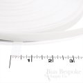 1/2" Wide Low Density Black & White Rigilene Sew-Through Polyester Boning