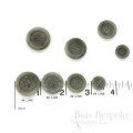 GAGE Chic Sage Gray Corozo Buttons, Made in Italy