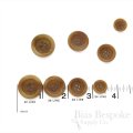 GAGE Chic Spice Brown Corozo Suit and Overcoat Buttons, Made in Italy