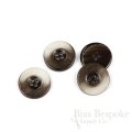 DANE Polished Horn-Effect Dark Brown Coat Buttons, Made in Italy