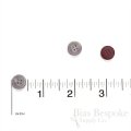 Pale Gray Shirt Buttons with Colorful Backs, Made in Italy