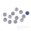 Pale Gray Shirt Buttons with Colorful Backs, Made in Italy