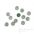 Pale Gray Shirt Buttons with Colorful Backs, Made in Italy