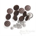 17mm Decorative Antique Copper Jeans Buttons