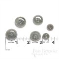 SFORI Classic Medium Gray Lacquered Corozo Suit and Overcoat Buttons, Made in Italy