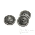 SIANO Matte Dark Gray Convex Buttons for Suits and Coats, Made in Italy