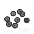 ROSS Double-Matte Blue Black Buttons for Suits and Coats, Made in Italy