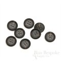 ROSS Double-Matte Brown Black Buttons for Suits and Coats, Made in Italy
