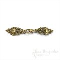 SIDONIE Charming Antique Finish Clasp, 2 3/4", Made in France