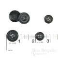 VERDAD Blue Black Genuine Horn Suit Buttons, Made in Germany