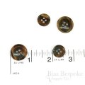 ELLIS Dark Tiger Brown Genuine Horn Suit Buttons, Made in Germany