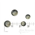 Gray 3-Hole Stone-Effect Suit Buttons, Made in Germany