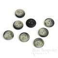 Gray 3-Hole Stone-Effect Suit Buttons, Made in Germany