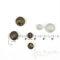 Pale Silver Scallop Shell Buttons, Made in France