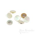 PERON Genuine Mother of Pearl Shank-Back Buttons, Made in Italy