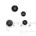 ZARKA Black Real Buffalo Horn Buttons, Made in Germany
