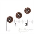 Modern, Sleek Brown Corozo Suit Buttons, Made in Germany