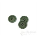 LUCA Classic Matte Fir Green Corozo Suit Buttons, Made in Italy