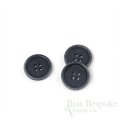 LUCA Classic Matte Navy Blue Corozo Suit Buttons, Made in Italy