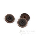 BRONKO Matte Dark Brown Buttons for Suits & Overcoats, Made in Italy