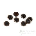 BRONKO Matte Dark Brown Buttons for Suits & Overcoats, Made in Italy