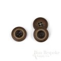 BLAKE Matte Dark Brown Vintage-Look Suit and Coat Buttons, Made in Italy