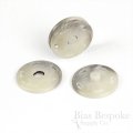 FIRO Chunky & Modern Gray/Cream Horn-Effect Sew-on Snaps, Made in Italy
