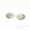 FIRO Chunky & Modern Gray/Cream Horn-Effect Sew-on Snaps, Made in Italy