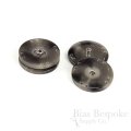 CRUZ Grayish Horn-Effect Sew-on Snaps, Made in Italy