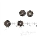 CRUZ Grayish Horn-Effect Sew-on Snaps, Made in Italy