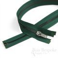 24" Length #5 Open End Zippers with Gunmetal Teeth, Bias Bespoke Brand