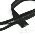 24" Length #5 Open End Zippers with Gunmetal Teeth, Bias Bespoke Brand