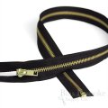 20" Length #5 Open End Zippers with Gold Metal Teeth, Bias Bespoke Brand