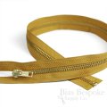 20" Length #5 Open End Zippers with Gold Metal Teeth, Bias Bespoke Brand