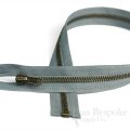 18" Length #5 Open End Zippers with Antique Brass Teeth, Bias Bespoke Brand