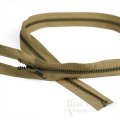 18" Length #5 Open End Zippers with Antique Brass Teeth, Bias Bespoke Brand