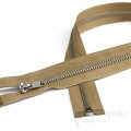 20" Length #5 Open End Zippers with Silver Metal Teeth, Bias Bespoke Brand