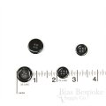 BIRKIN Black Genuine Horn Suit Buttons, Made in Germany